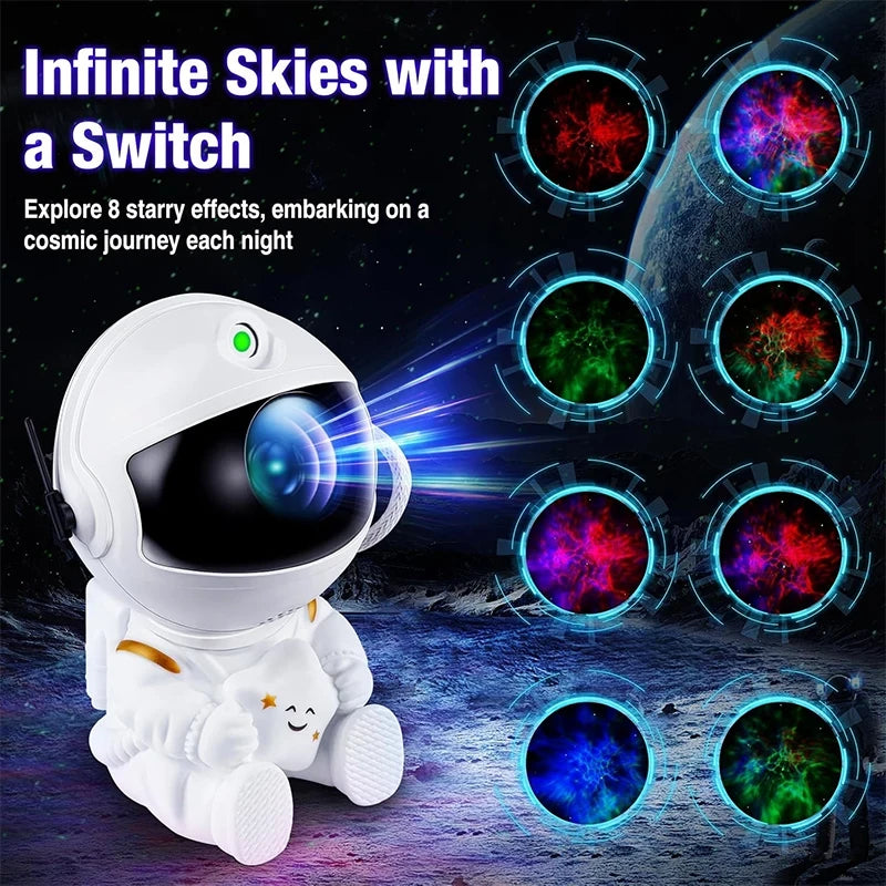Astronaut Galaxy Projector Night Light